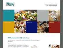 Tablet Screenshot of bigcatering.de